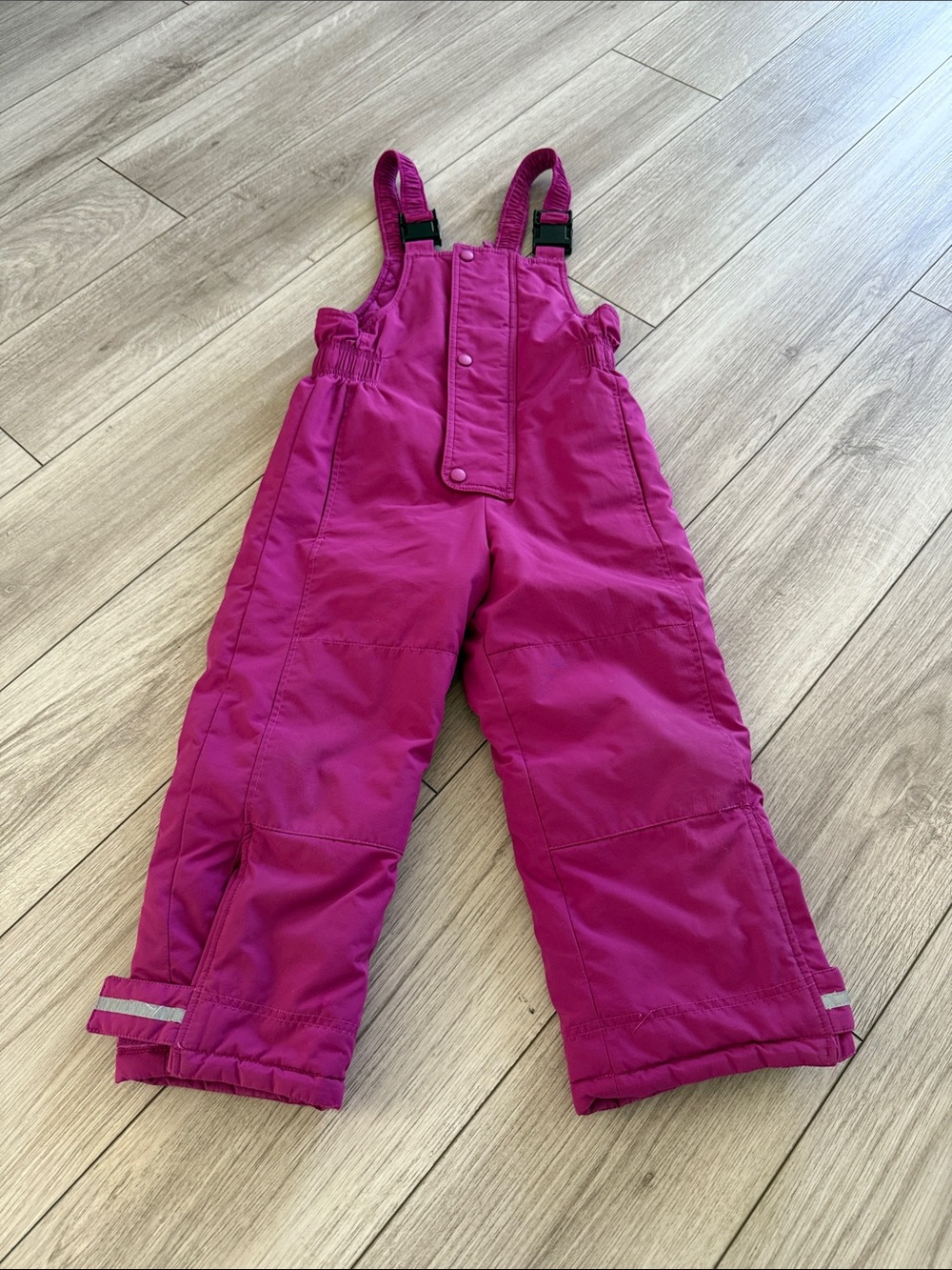 Hanna Andersson Outdoor Snow Bib Overalls Pink size 6-7